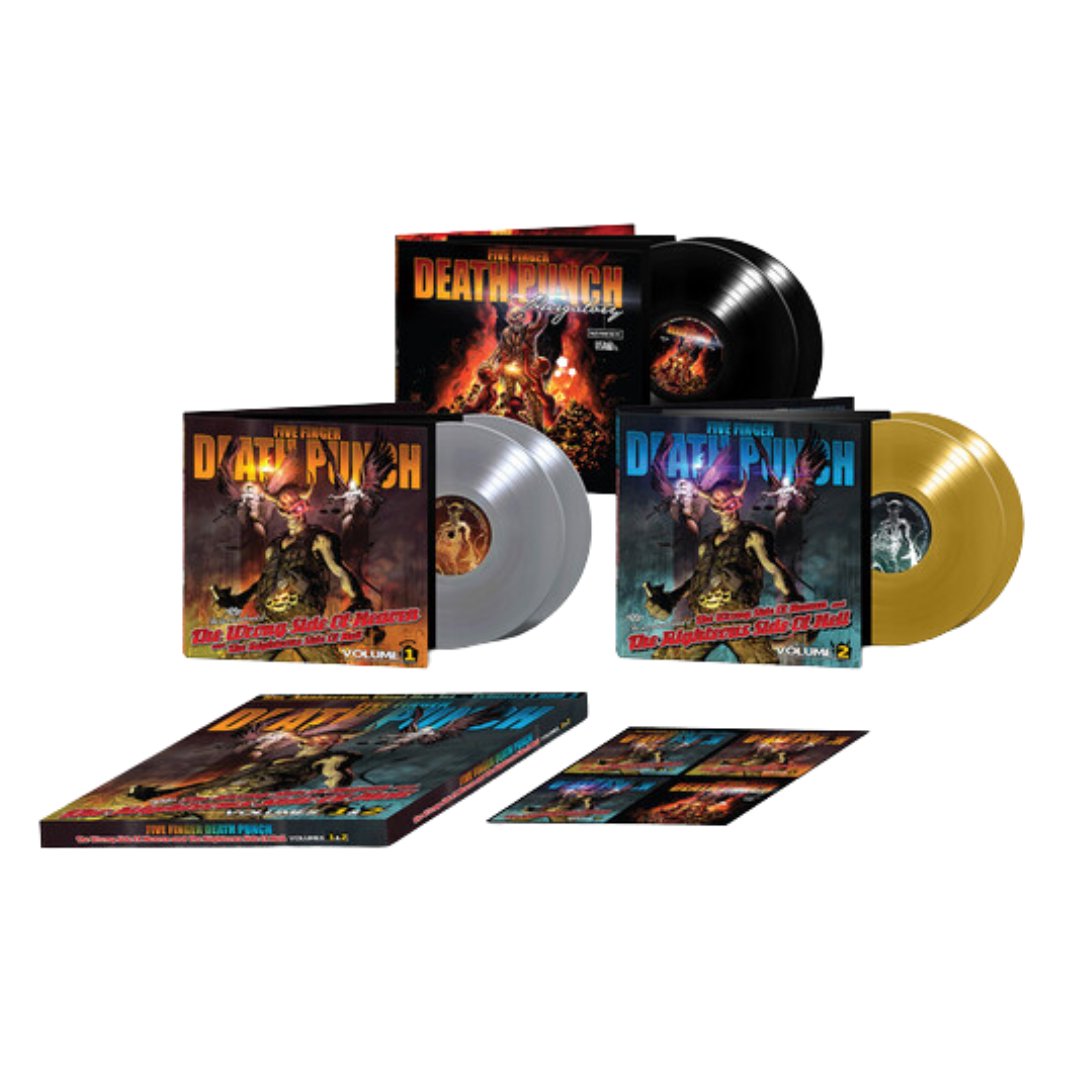 Five Finger Death Punch - The Wrong Side of Heaven Volume 1 + 2 Box Set - Black, Silver & Gold - BeatRelease