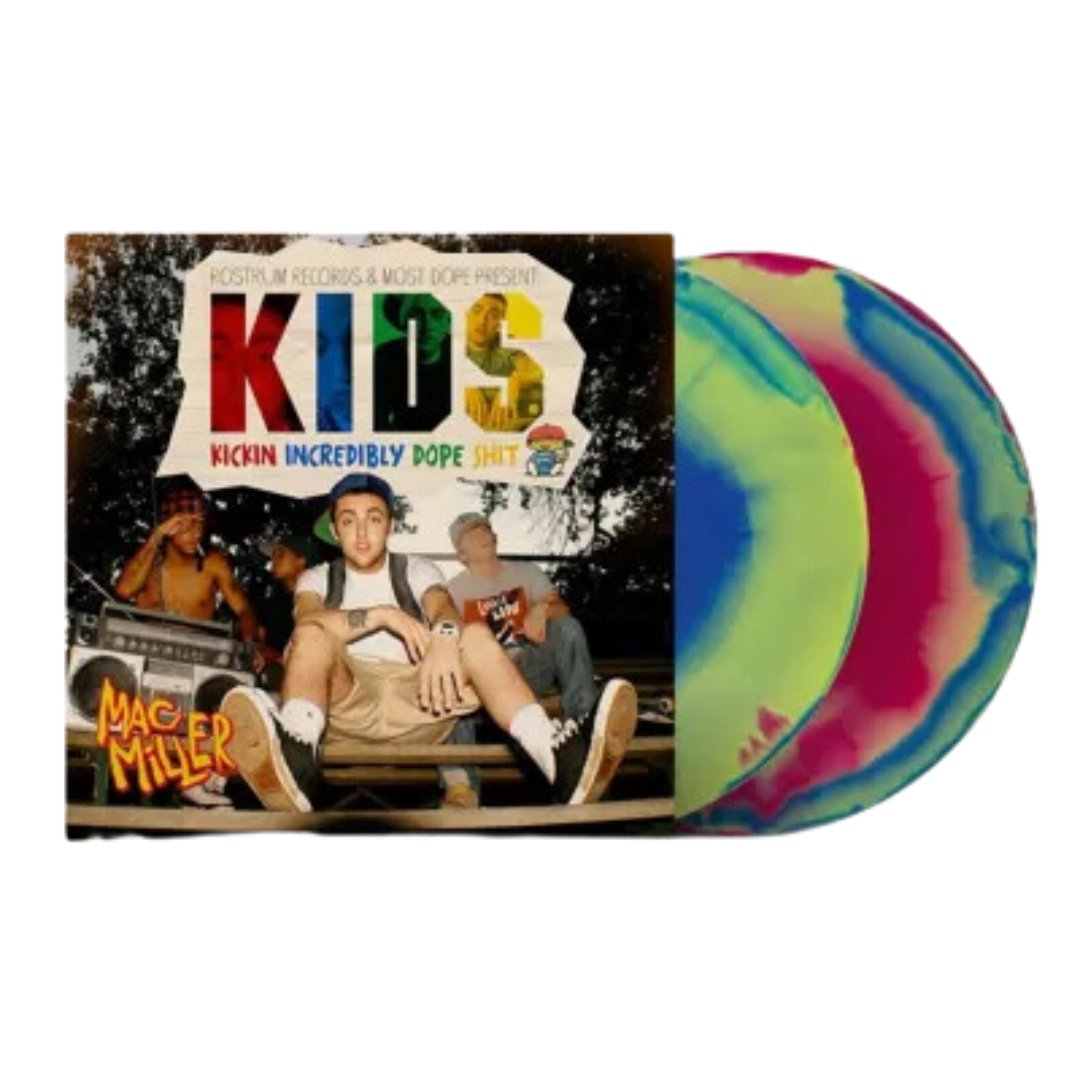 Mac Miller ‎– K.I.D.S. (Kickin Incredibly Dope Shit) - Red/Blue/Green - BeatRelease