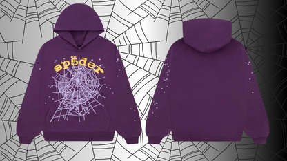 Young Thug - Sp5der Star OG Web V2 Hoodie - Purple