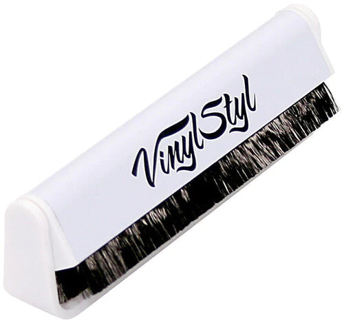 Styl Anti- Static  Record Cleaning Brush - Micro Fiber (White)