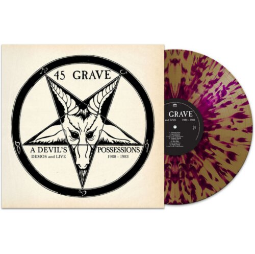 45 Grave - A Devil's Possessions - Demos & Live 1980-1983 - GOLD/ PURPLE SPLATTER - Gold and Purple Vinyl - BeatRelease