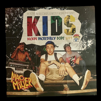 Mac Miller ‎– K.I.D.S. (Kickin Incredibly Dope Shit) - Red/Blue/Green - UO Release