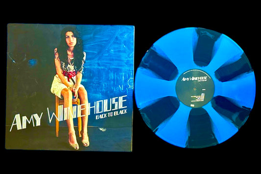 Amy Winehouse - Back To Black - Black Blue Swirl - Used