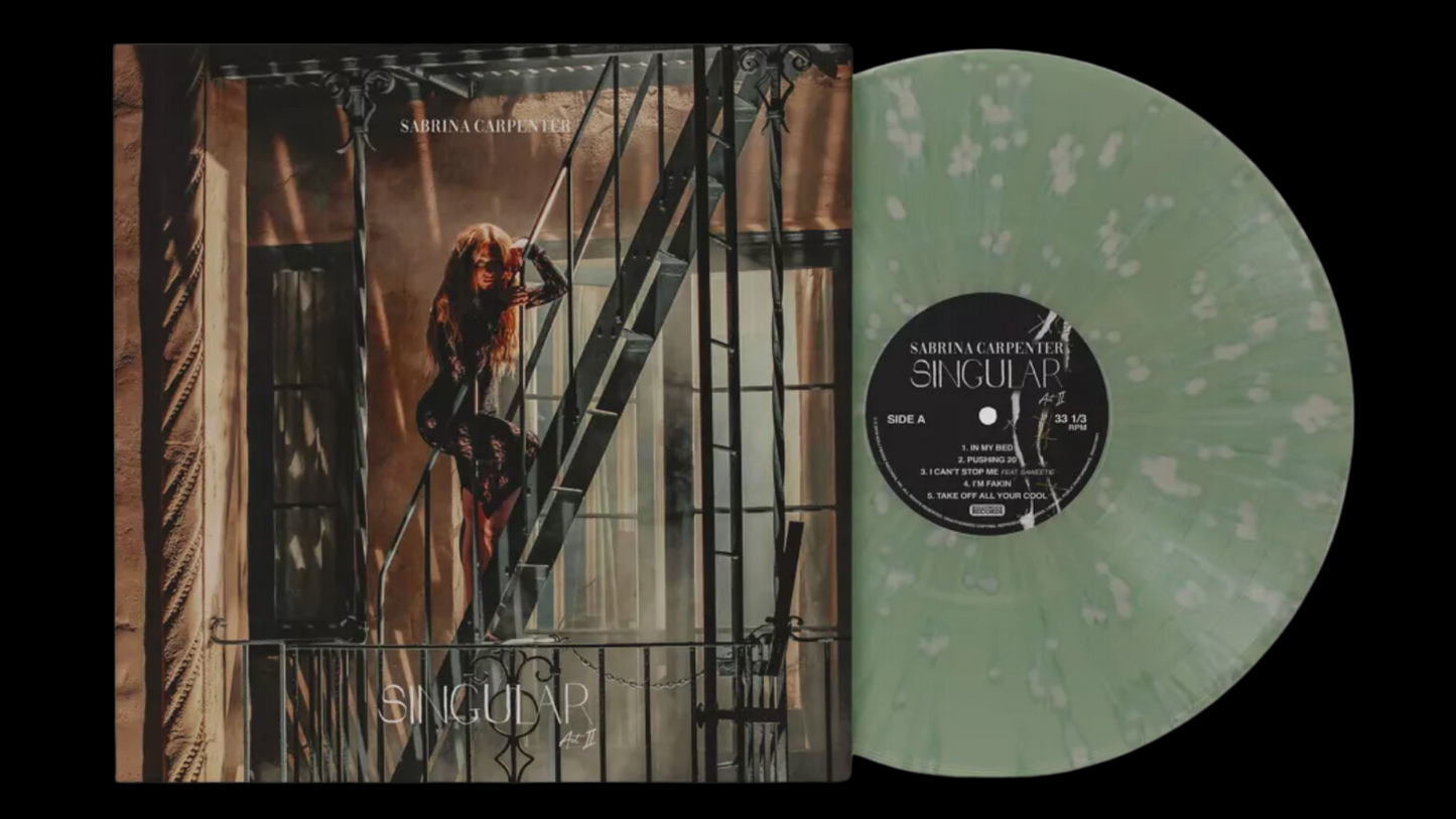 Sabrina Carpenter – Singular Act II - Coke Bottle Clear w/ Bone Splatter - BeatRelease