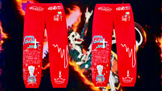 Saint JHN - Journal Entry 1 - Sweatpants - Red - Used