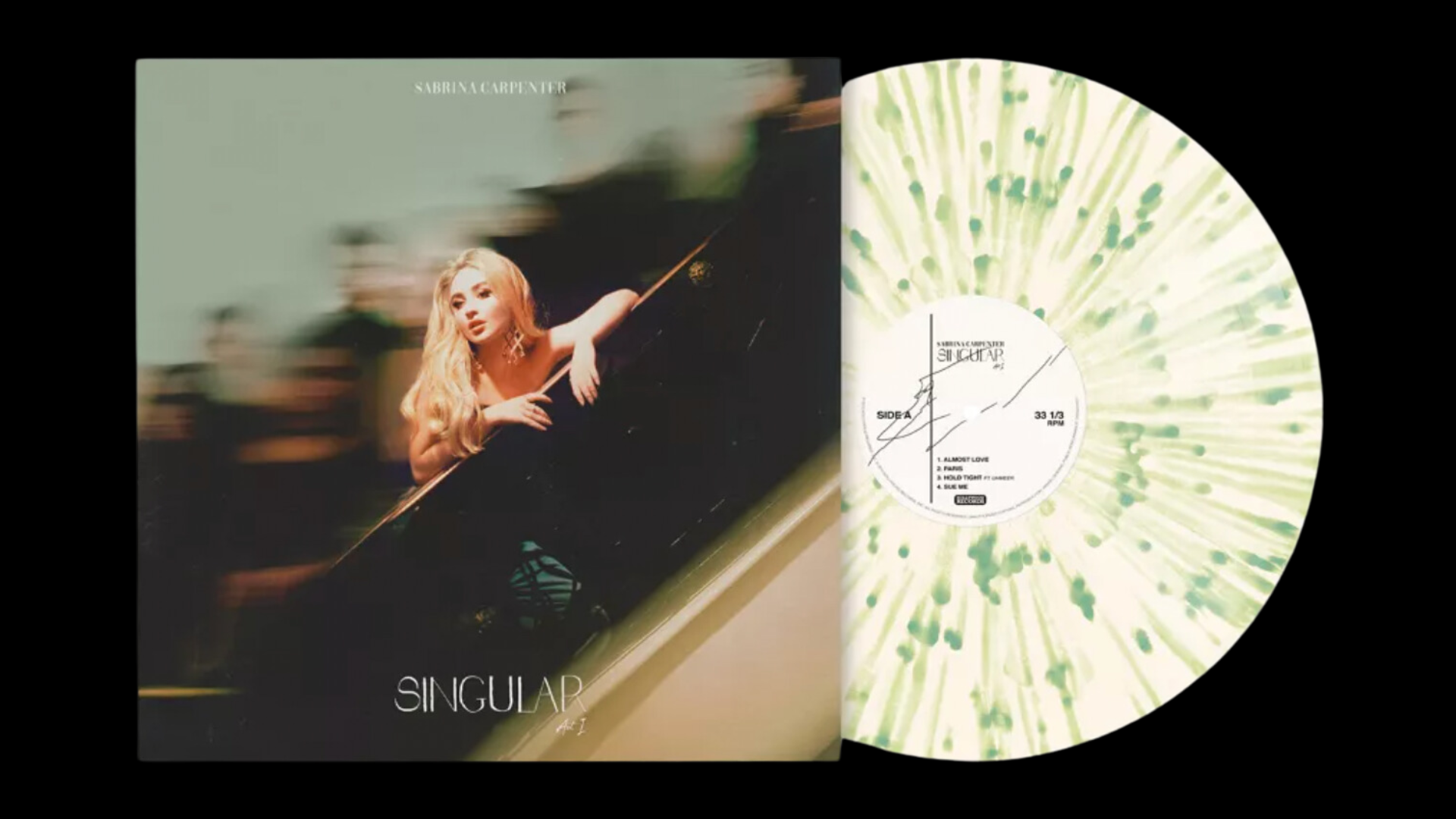 Sabrina Carpenter – Singular Act I - White w/ Olive Green Splatter - BeatRelease