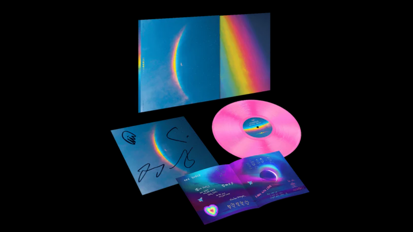 Coldplay - Moon Music - Eco-Record LP With Signed Art Card - Pink - BeatRelease