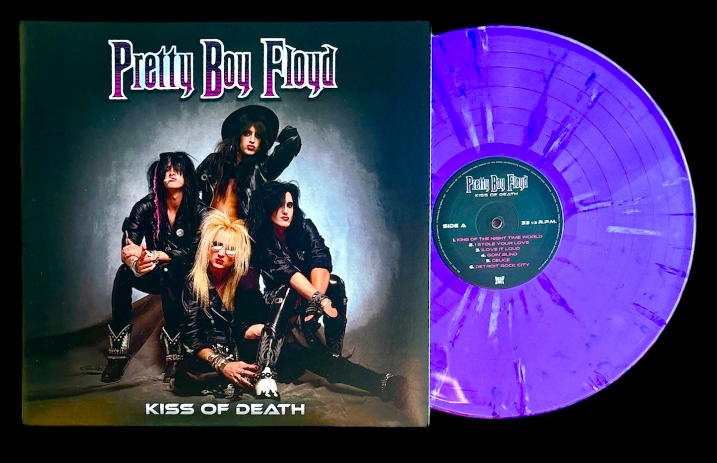 Pretty Boy Floyd - Kiss Of Death - Purple/White Marble Vinyl