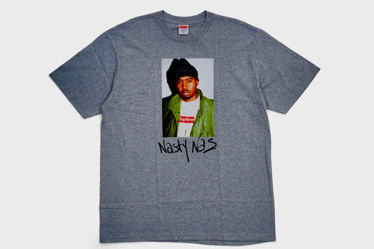 Nas - Supreme Tee - Heather Grey