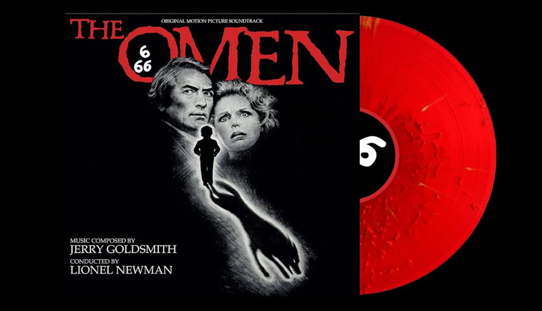 Jerry Goldsmith , Conducted By Lionel Newman – The Omen (Original Motion Picture Soundtrack) - Blood Red With Black Splatter