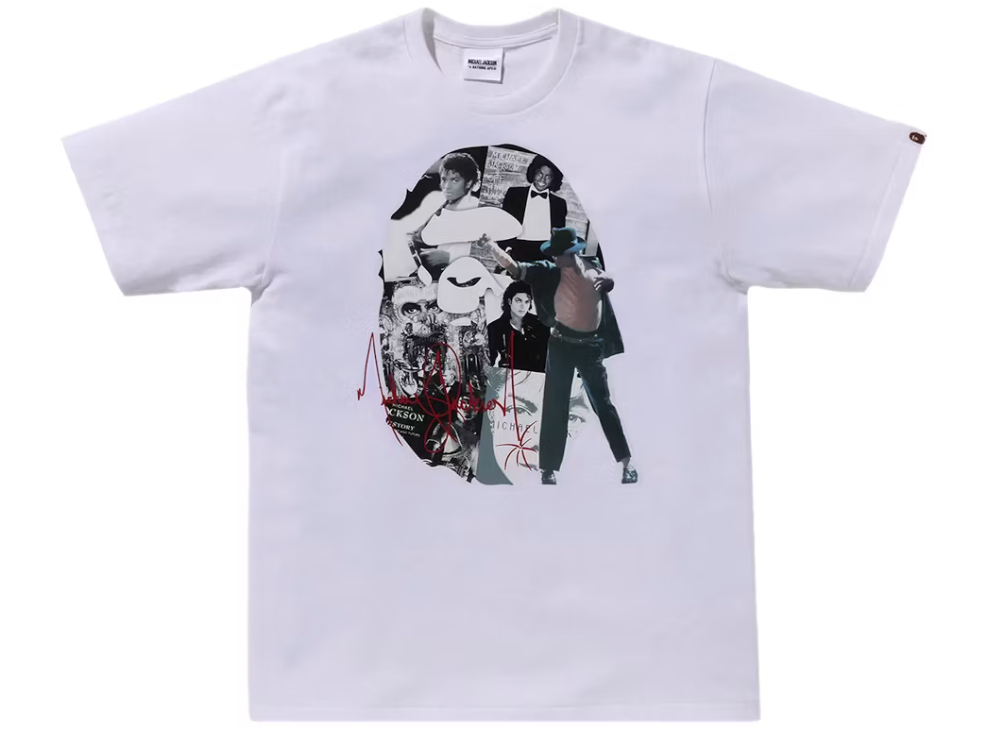 BAPE x Michael Jackson Album Jacket Ape Head Tee