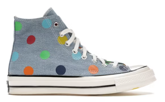 Tyler, The Creator - Converse Chuck Taylor All Star 70 Hi - Golf Wang Denim Polka Dots