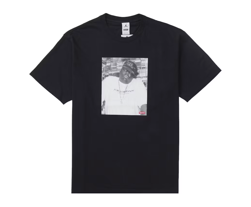 The Notorious B.I.G. - Supreme Jordan Biggie S/S Top - Black