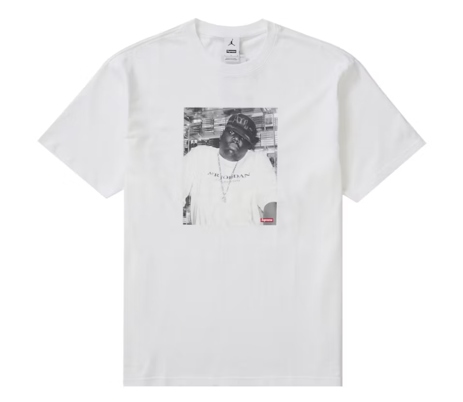 The Notorious B.I.G. - Supreme Jordan Biggie S/S Top - White