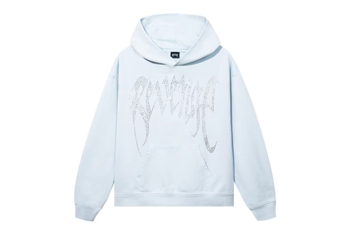 XXXTentacion - Revenge - Heartbreak Bejeweled Hoodie - Baby Blue