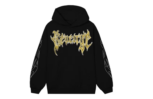 City Morgue - Revenge Grim Reaper Yellow Logo Hoodie