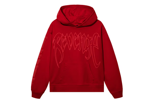 XXXTentacion - Revenge - Kill Outline Hoodie - Red