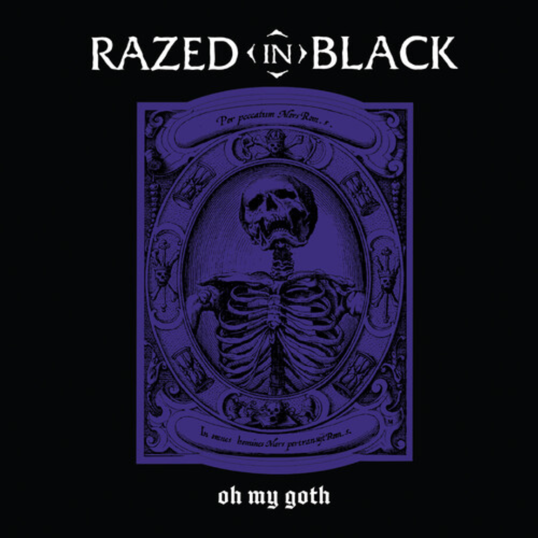 Razed in Black - Oh My Goth! - Purple Black Splatter