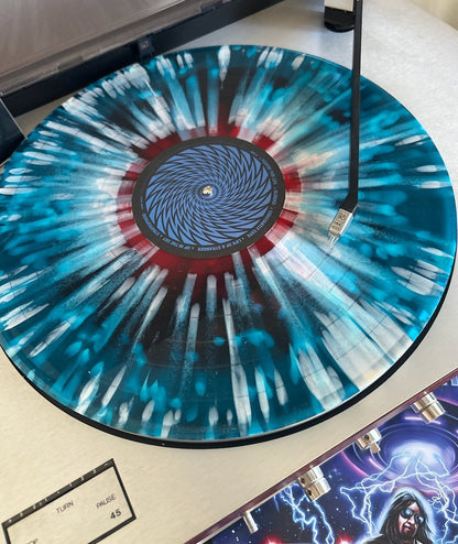 Ace Frehley - 10,000 Volts (IEX) Color In Color - Clear with Red, Blue & Silver Splatter Vinyl - BeatRelease