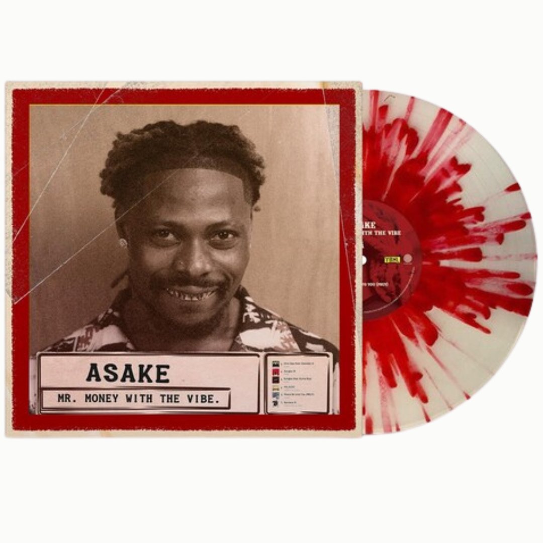 Asake - Mr. Money with the Vibe - Bone with Red Splatter - BeatRelease