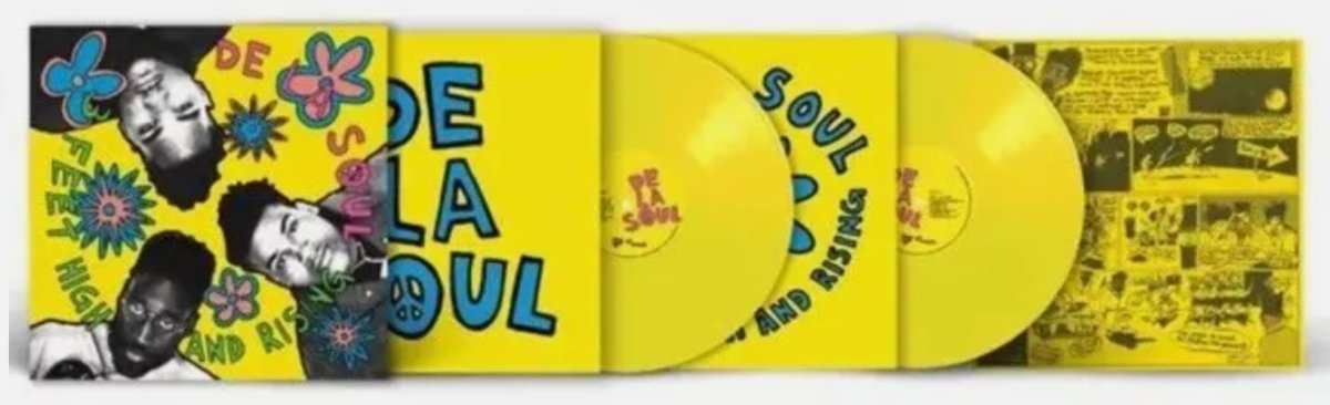 De La Soul - 3 Feet High and Rising - Yellow - Autographed / Signed - BeatRelease