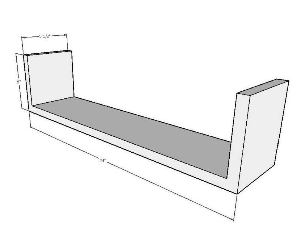 Deep Cut Floating U Shelf - BeatRelease