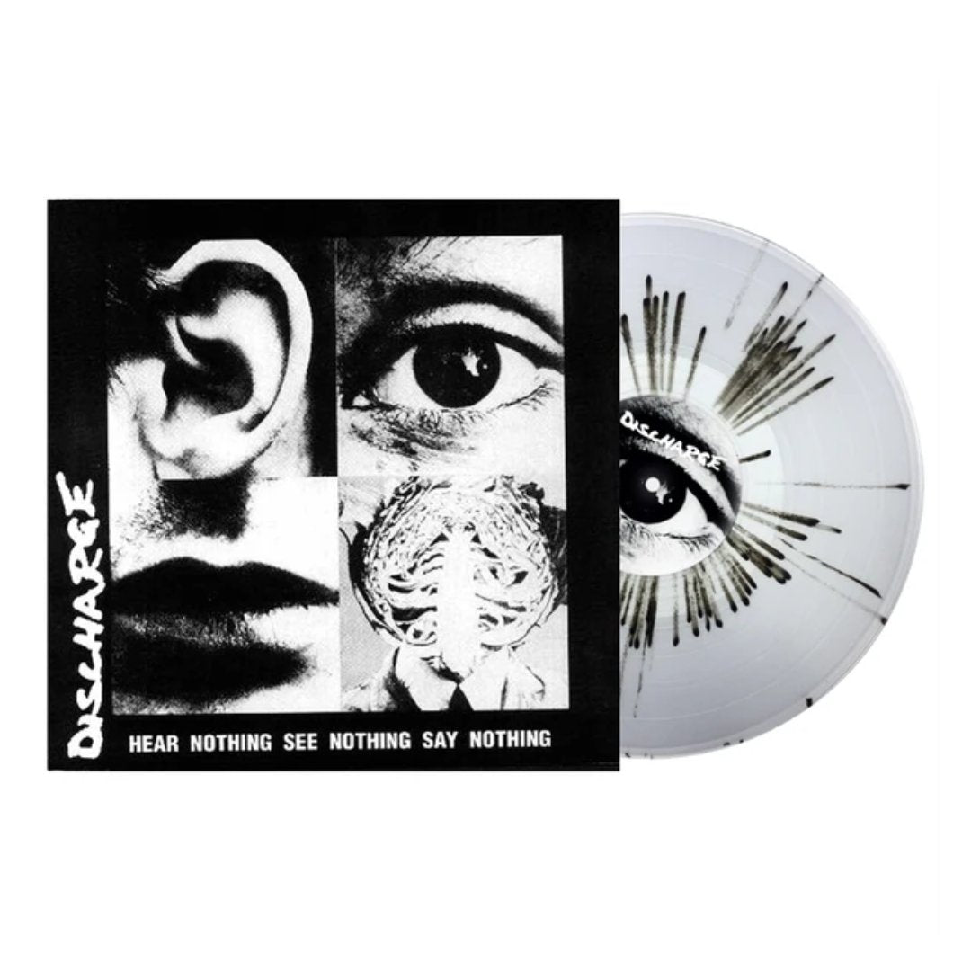 Discharge - Hear Nothing See Nothing Say Nothing - Clear/ Black Splatter - BeatRelease