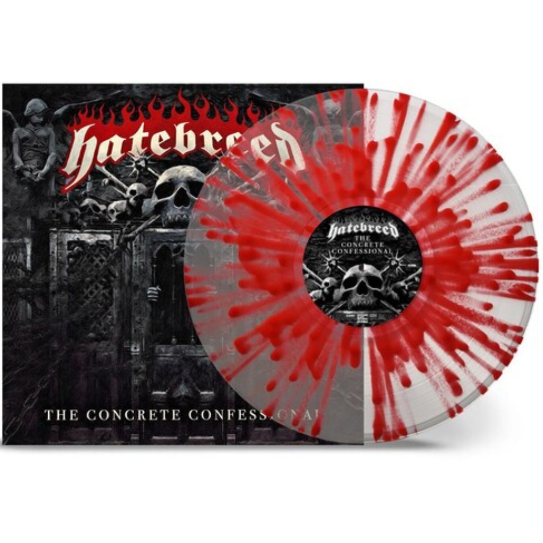 Hatebreed - The Concrete Confessional - Clear Red Splatter - Colored Vinyl - BeatRelease