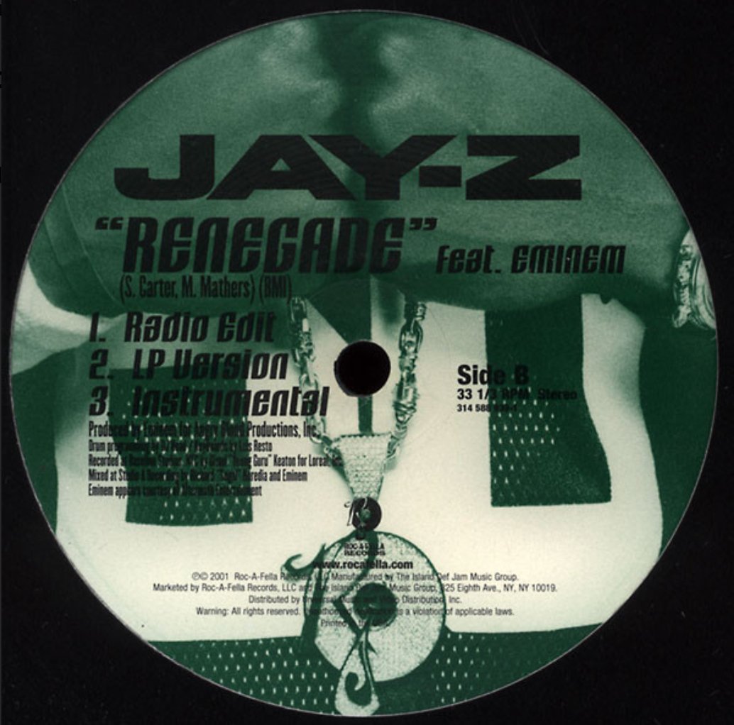 Jay - Z + Eminem – Jigga / Renegade - Used - BeatRelease