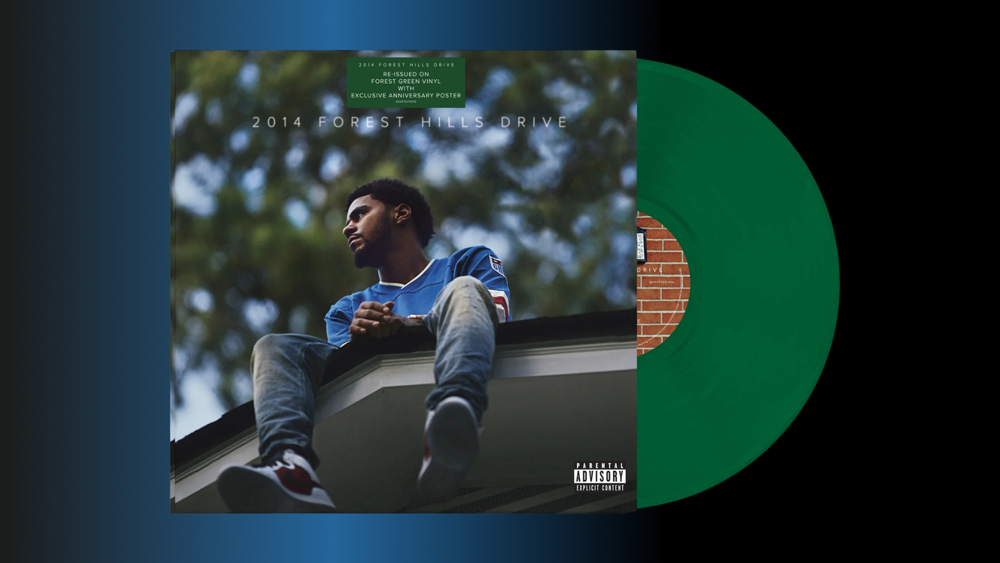 J. Cole - 2014 Forest Hills Drive 10th Anniversary - Green / Indie