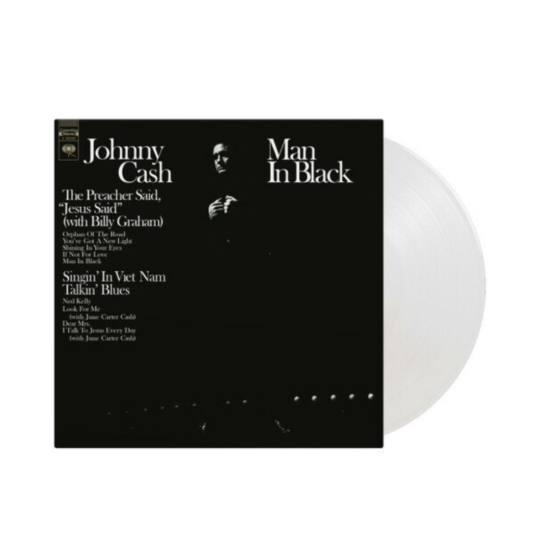 Johnny Cash - Man In Black - Clear Vinyl - BeatRelease