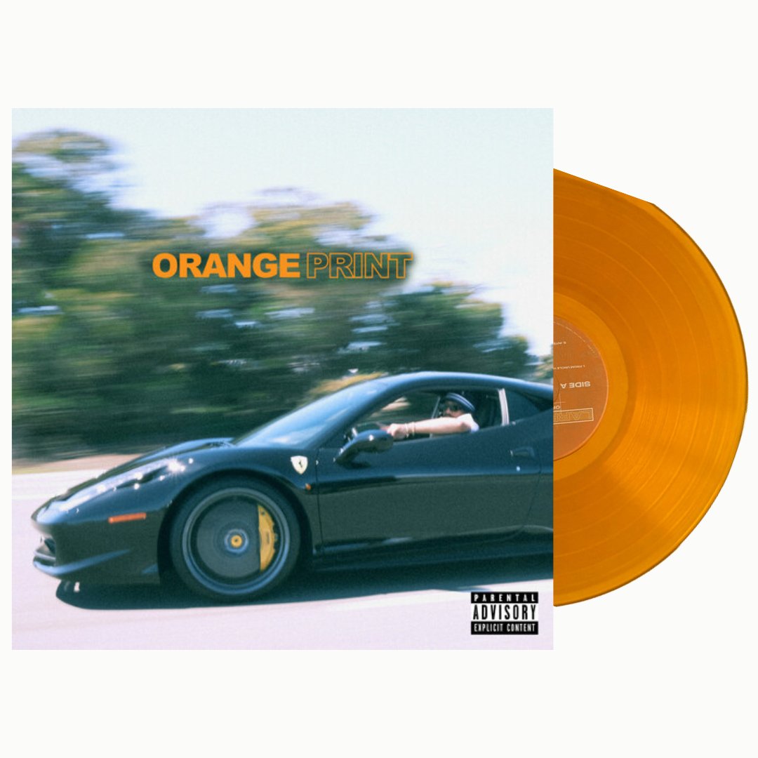 Larry June - Orange Print (Transparent Orange ) - BeatRelease