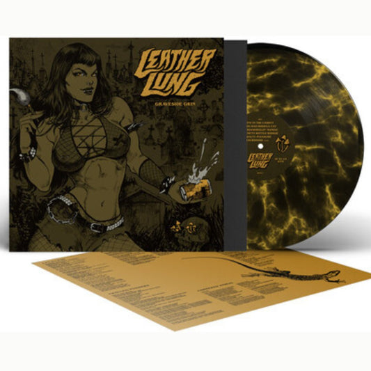 Leather Lung - Graveside Grin - Black & Yellow Marble [Explicit Content] - BeatRelease