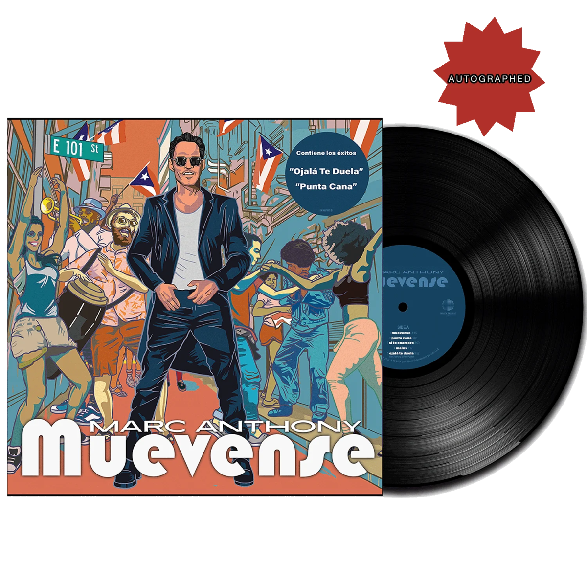 Marc Anthony - Muevense - Vinyl LP (Autographed) - BeatRelease