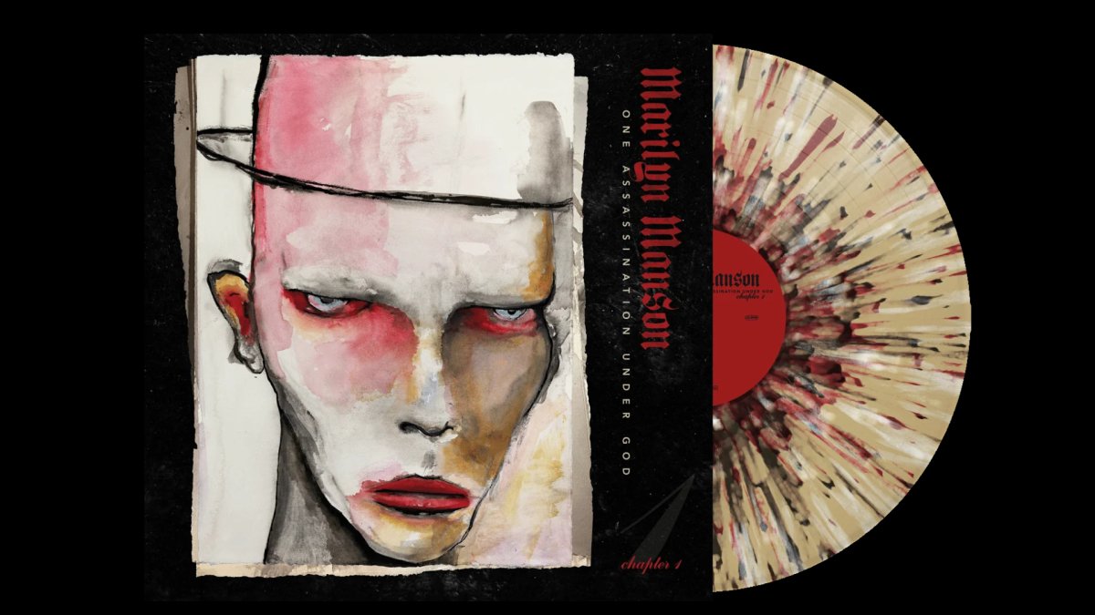 Marilyn Manson - ONE ASSASSINATION UNDER GOD - CHAPTER 1 - Tan / Black / Red Splatter - BeatRelease