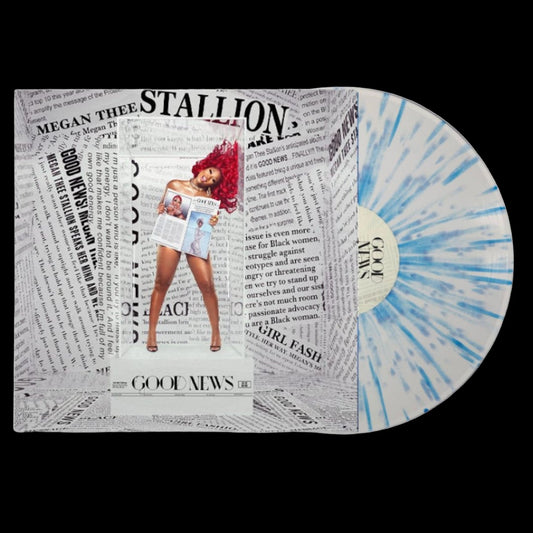 Megan Thee Stallion ‎– Good News - White With Blue Splatter - BeatRelease