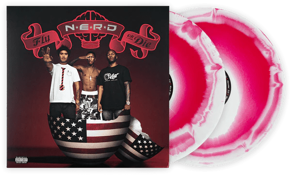 N*E*R*D – Fly Or Die - White & Red Swirl - BeatRelease