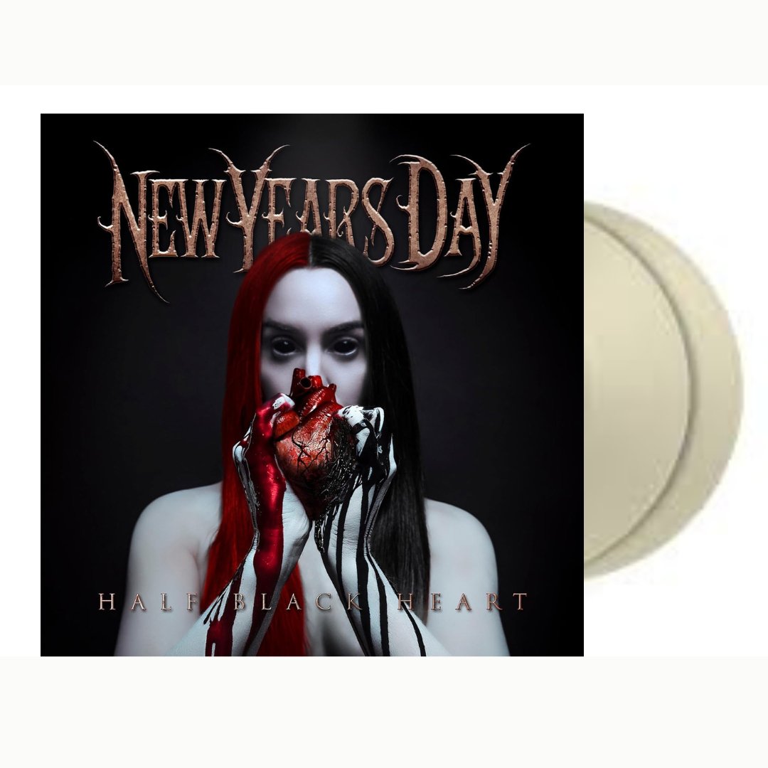 New Years Day - Half Black Heart - Silver Vinyl - BeatRelease