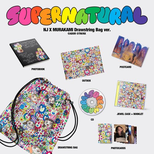 NewJeans - 'Supernatural' NJ X MURAKAMI (Drawstring Bag ver.) - BeatRelease