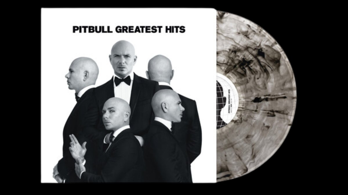 Pitbull - Greatest Hits - Clear Black Swirl - BeatRelease