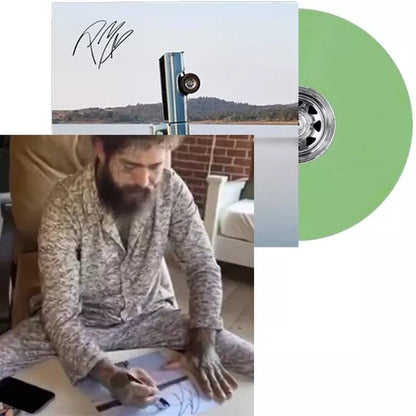 Post Malone - F - 1,000,000,000,000 - Indie / Green (Signed/Autographed) - BeatRelease