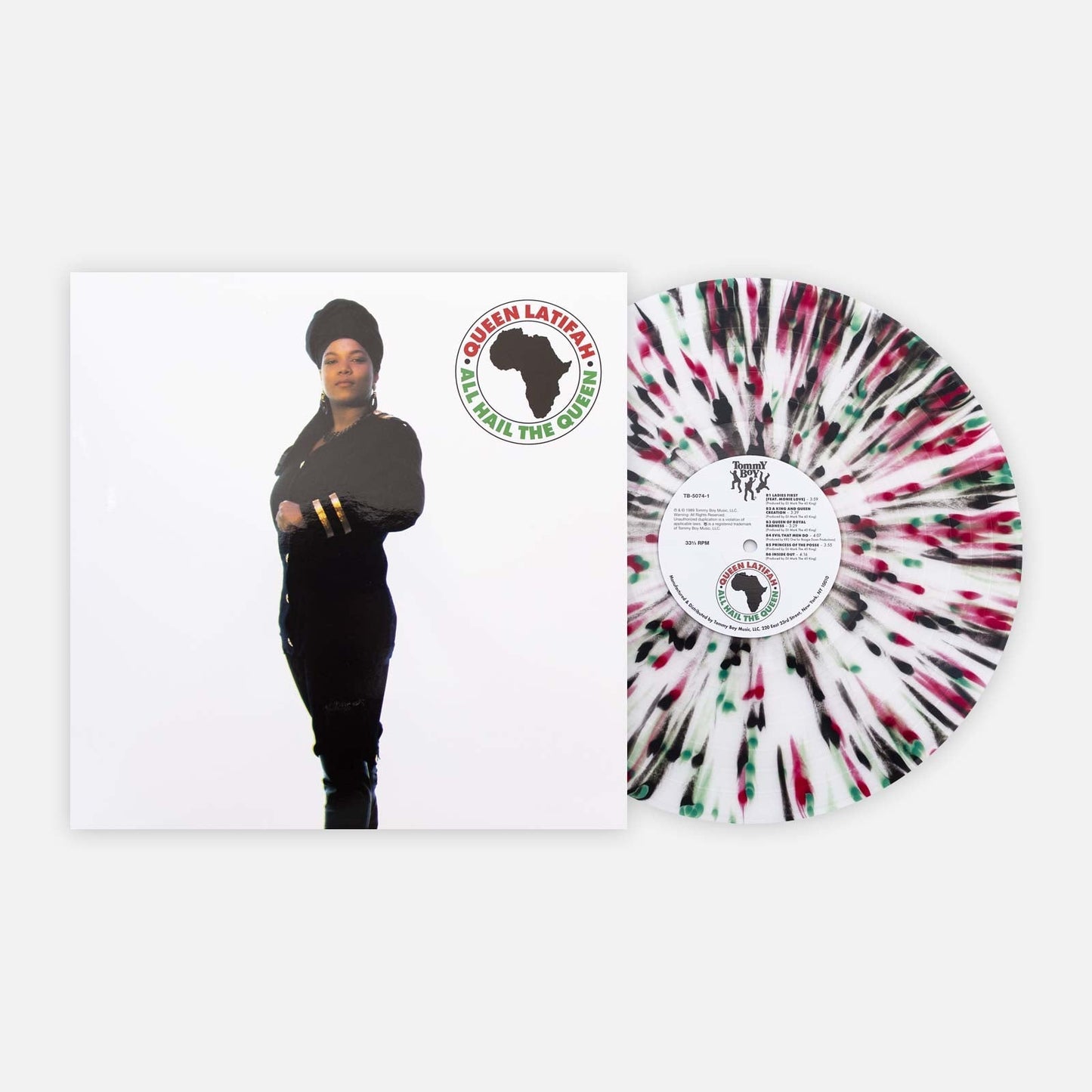 Queen Latifah ‎– All Hail The Queen - Clear Cloudy With Red/Green Splatter - BeatRelease