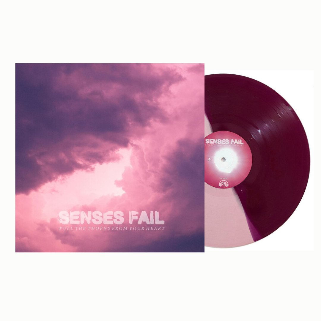 Senses Fail - Pull the Thorns from Your Heart - Purple in Pink with White Splatter - BeatRelease