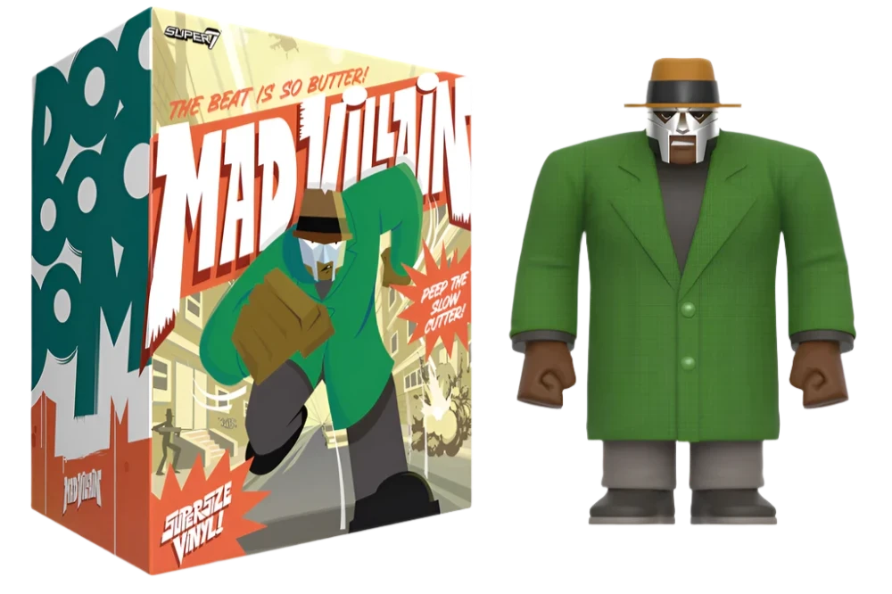 MF Doom - Madvillain All Caps SuperSize ReAction Figure - PRE-ORDER - BeatRelease