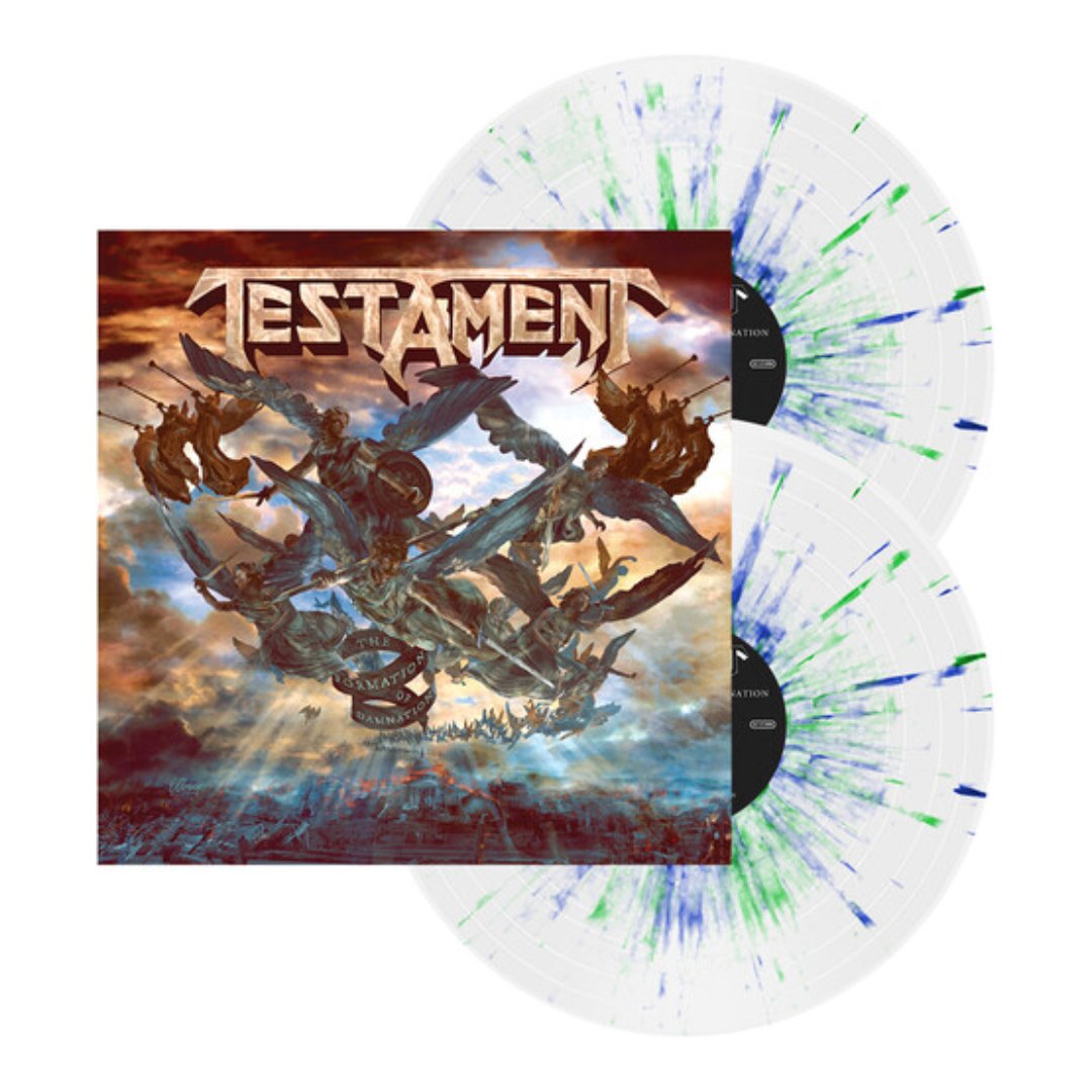 Testament - The Formation of Damnation - White w/ Blue & Green Splatter - BeatRelease