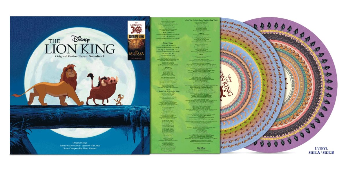 The Lion King (30th Anniversary): Zoetrope Picture Disc LP - BeatRelease