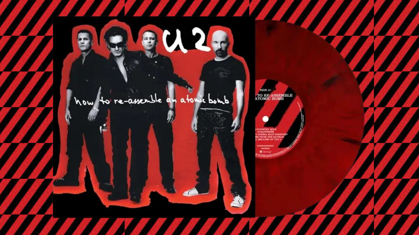 U2 – How To Re-Assemble An Atomic Bomb - Red & Black Marbled - RSD