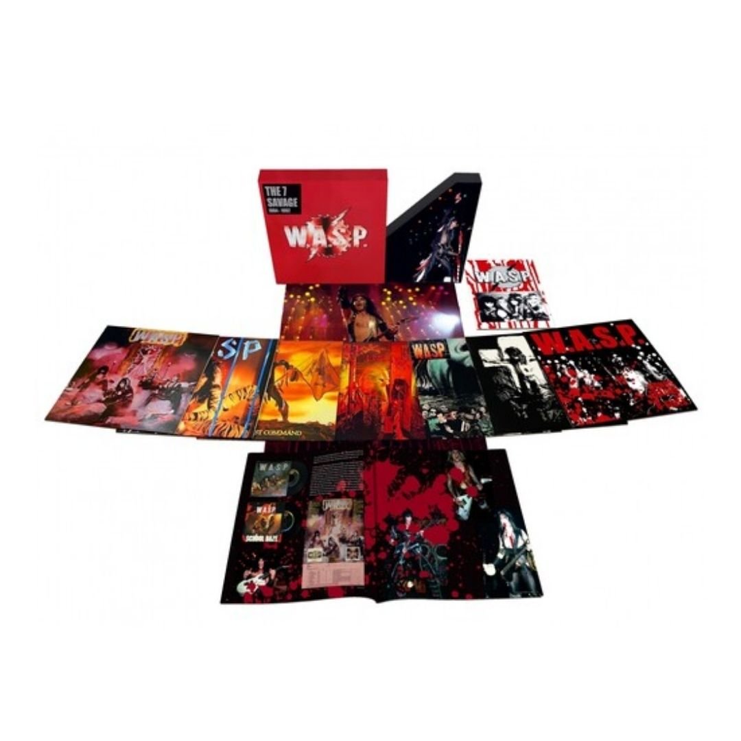 W.A.S.P. - 7 Savage - Second Edition - 8LP Box, 60 Page Book, Poster - BeatRelease